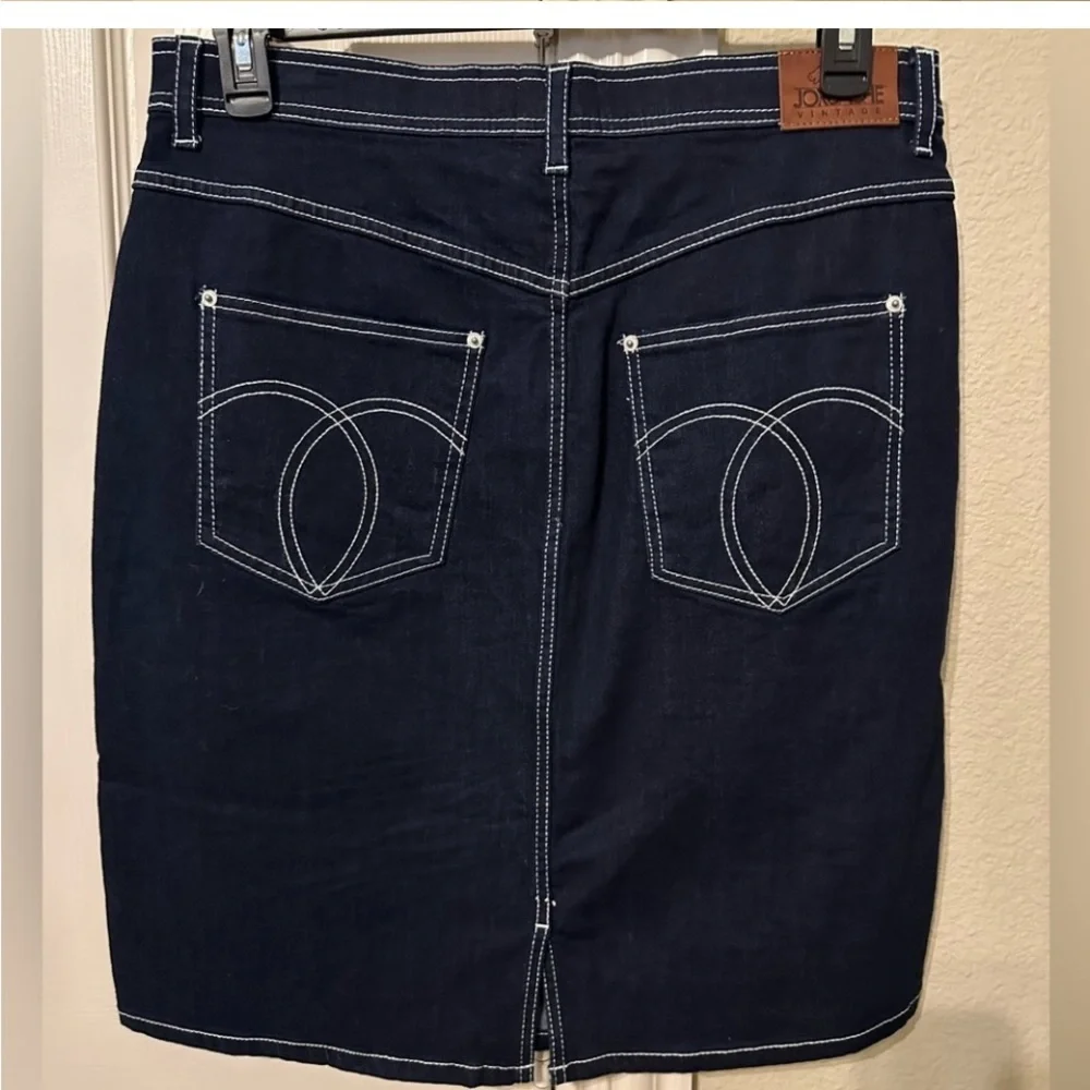 JORDACHE knee length denim skirt sz 31 - Picture 3 of 9